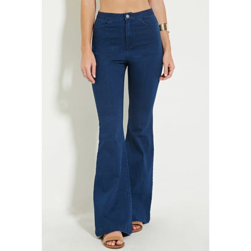 Bell Bottom Jeans, Dark Denim